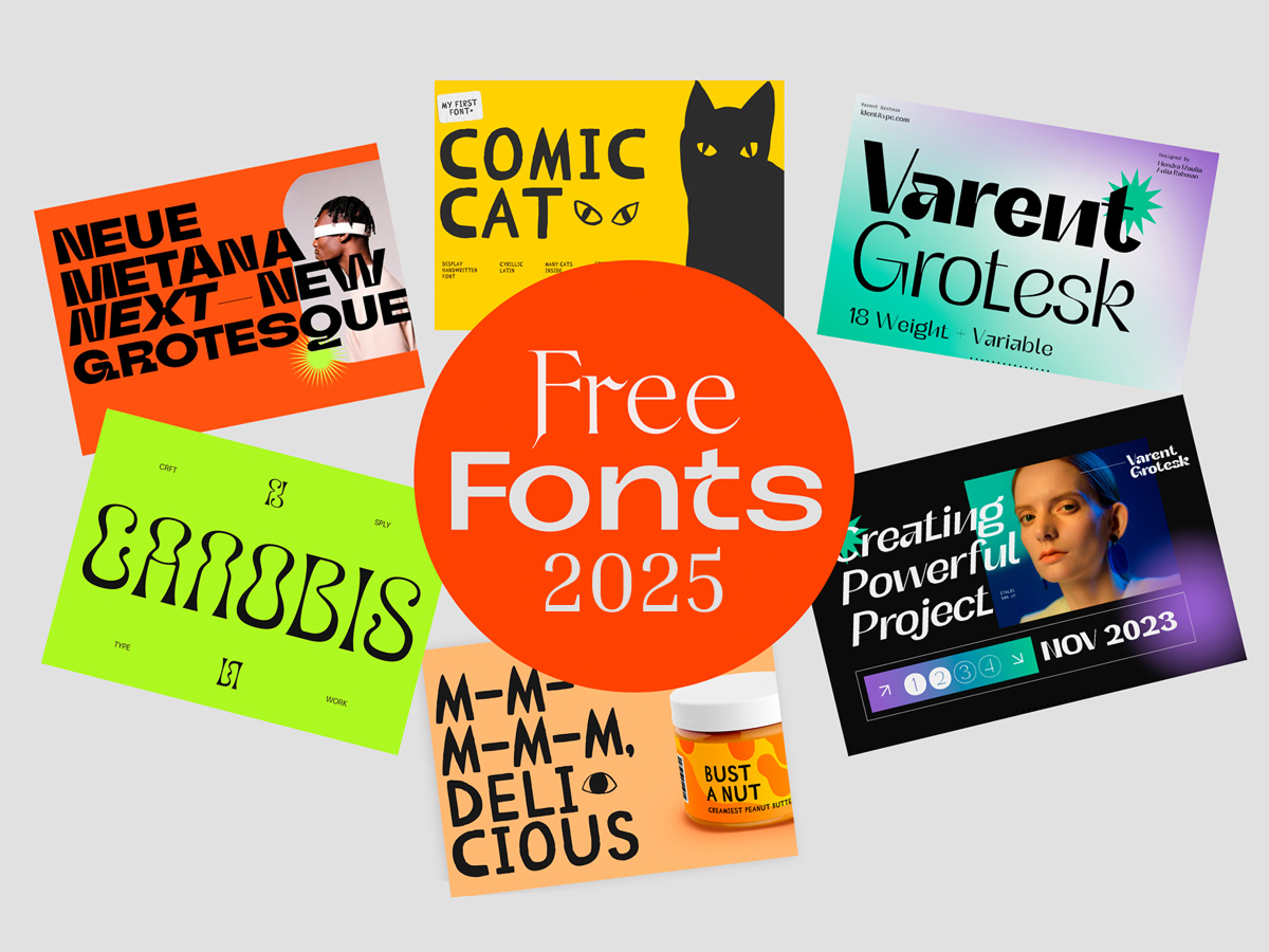 100 Best Free Fonts for Designers in 2025